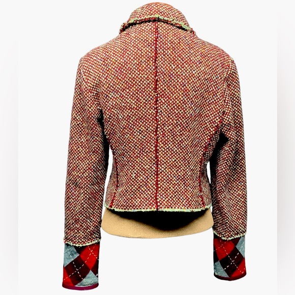 Gilles Dufour Paris, Wool Cashmere blend Cropped Tweed Jacket - Picture 3 of 10